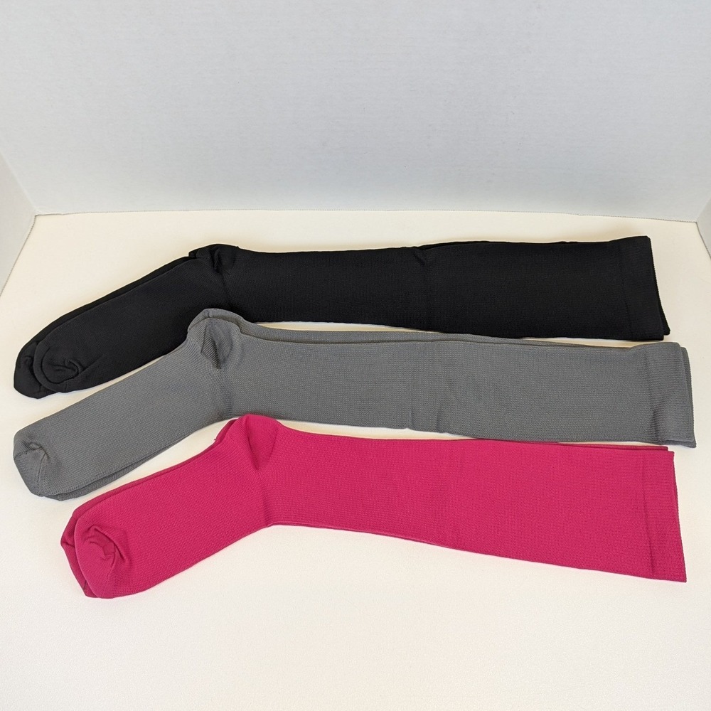 Over the Calf Simple Compression Socks Set of Three